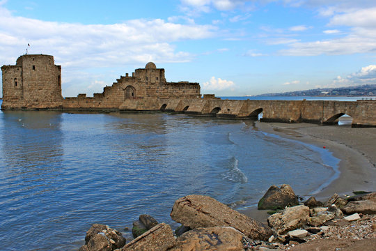 Sidon Castle in Lebanon