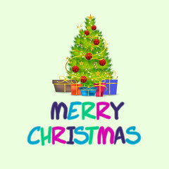 Naklejka premium Merry Christmas