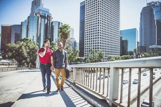 happy gay couple spending time together - Powered by Adobe
