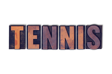 Tennis Concept Isolated Letterpress Word