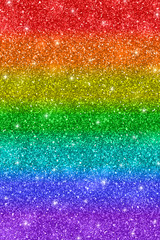 Rainbow glitter texture