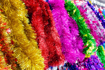 Christmas decorations equipment colorful background
