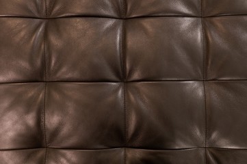 Horizontal Brown Upholstery Leather Pattern Background