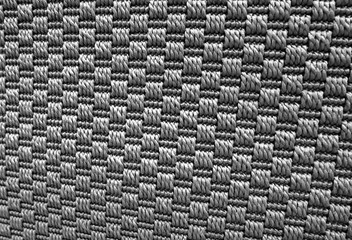 Close Up Background Pattern of Gray Weaving Textile