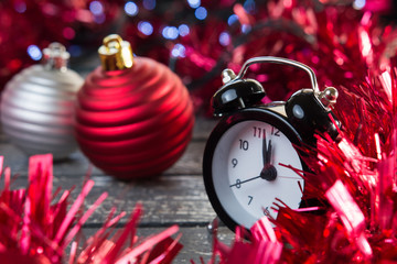 Vintage clock and lights 