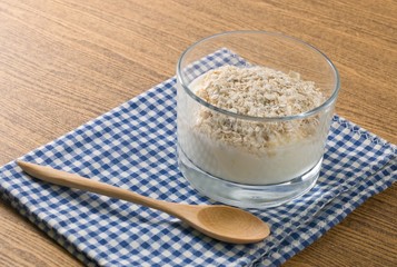 Delicious Yoghurt with Porridge Oats in A Cup