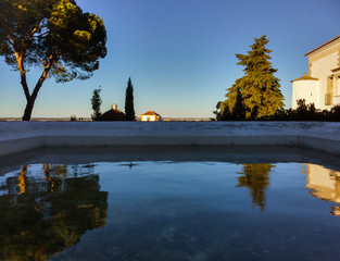 Fototapeta premium Horizon line view from the garden of Foundation Eugénio de Almeida, Évora, Portugal