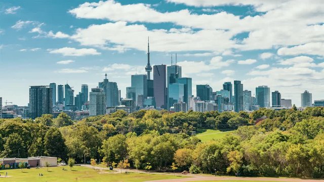 Toronto, ON, Canada - 4K Timelapse clip of Canada's largest city during the daytime