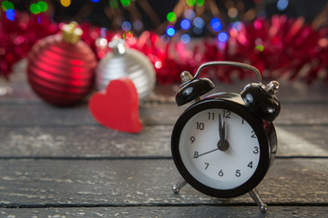 Vintage clock and lights 