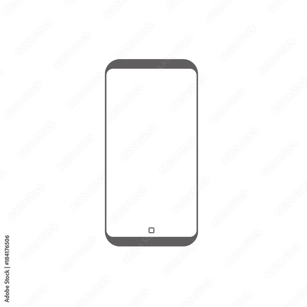 Aufkleber Modern smartphone vector icon isolated on white. Web site interface pictogram