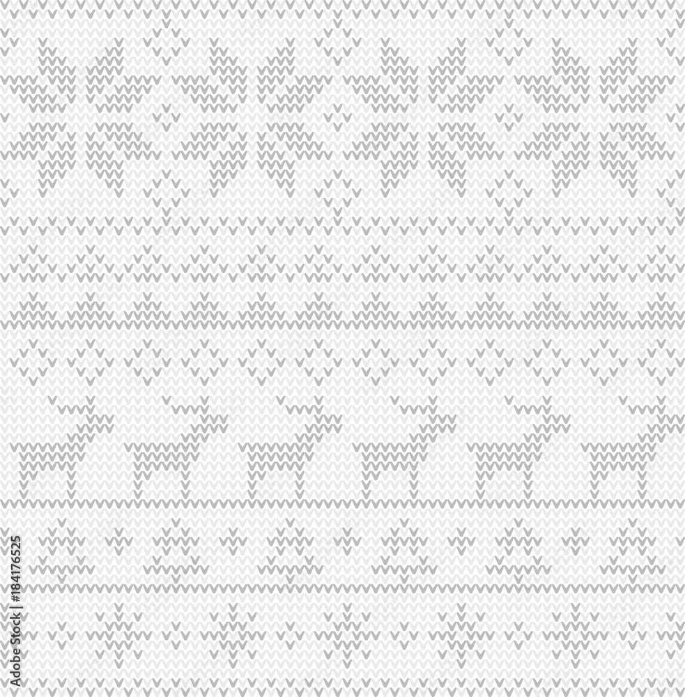 Poster christmas seamless pattern. nordic style vector ornament