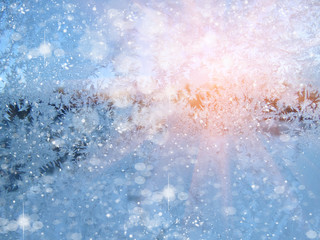 snowflakes pattern as winter texture background