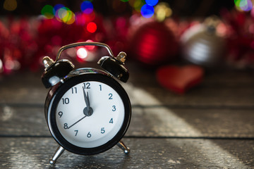 Vintage clock and lights 