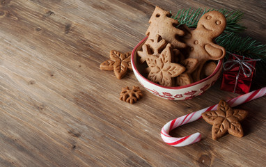 Christmas cookies on a table
