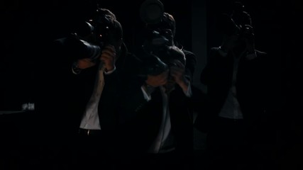 camera flashes group of paparazzi