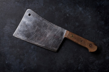 Butcher. Vintage meat knife © evgeeenius