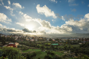 Fototapeta na wymiar Idyllisches Dorf in Gran Canaria