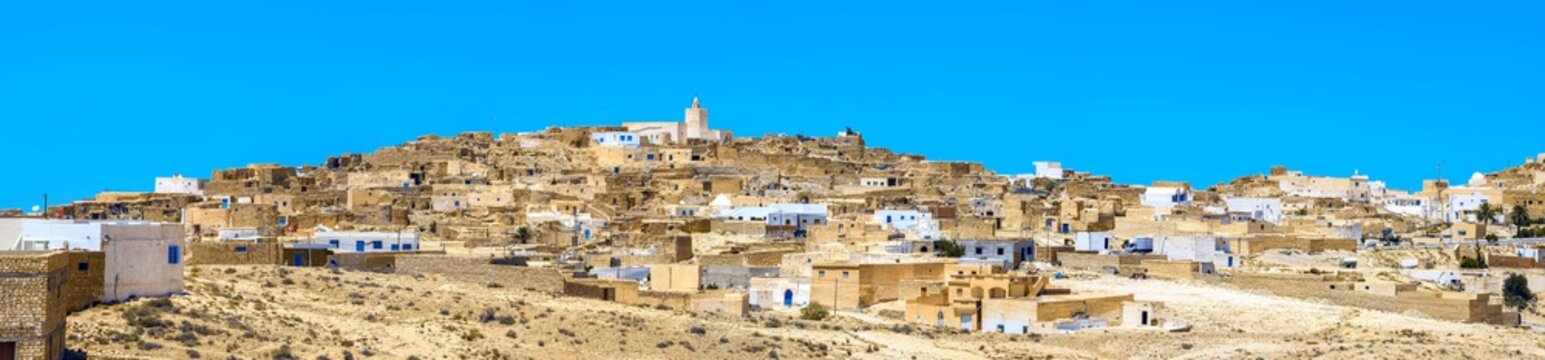 Village Tamezret in Tunisia. North Africa