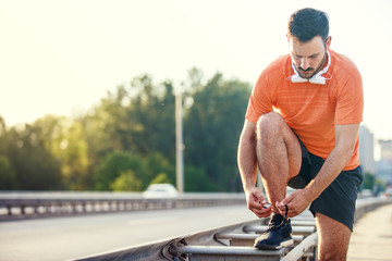 Exercising on the bridge