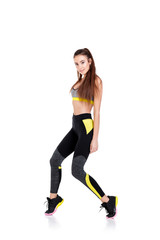 woman in fitness clothes