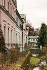 Fototapeta na wymiar View of Iwonicz-Zdroj. Poland