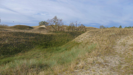 Fototapeta na wymiar Curonian Spit reserve dunes