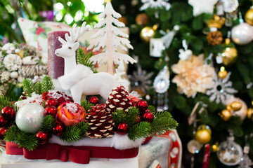 Fototapeta na wymiar New Year's and Christmas decorations