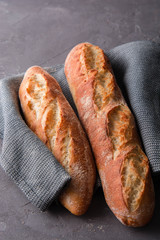 French fresh baguette.