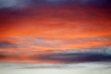 beautiful sunset sky