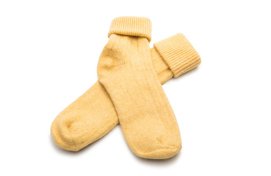 warm socks isolated