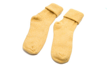 warm socks isolated