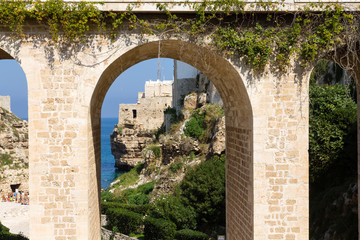 Fototapeta na wymiar Polignano a mare view, Apulia, Italy