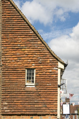 Ancient Tiled House Fascia, Gable End Wall