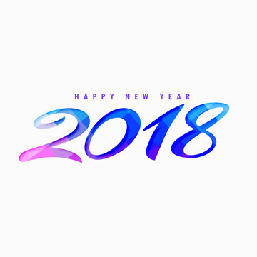 creative happy new year 2018 design
