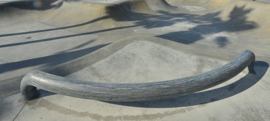 Skateboard park at Venice Beach California
