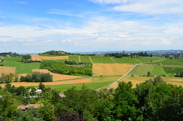 Naklejka premium Panorama del Monferrato