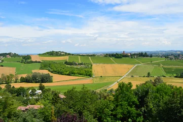 Foto auf Glas Panorama des Monferrato © McoBra89