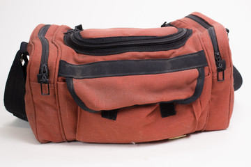 Vintage Orange Camera Bag