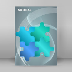 medical concept services services puzzle style