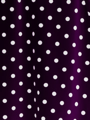 Violet and white dotted material dots fabric for background