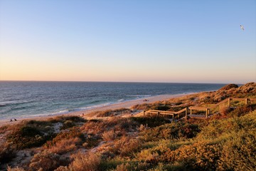 Sunset in Cottesloe Beach at Indian Ocean, Western Australia