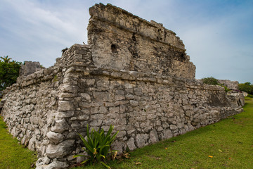 Ruins of Tulum, Maya ancient city in Mexico, Yucatan