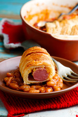 chili cheese dog bake.style rustic