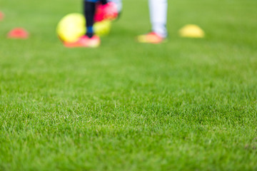 Soccer practice session