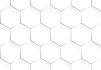 Seamless pattern of hexagons