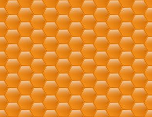 Seamless pattern of hexagons