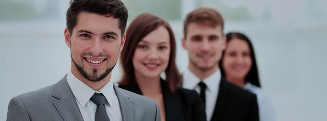 Fototapeta premium Successful business group working at the office