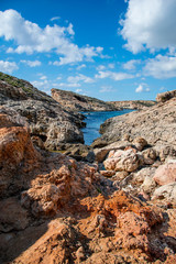 Fototapeta na wymiar Water between the Rocks Malta