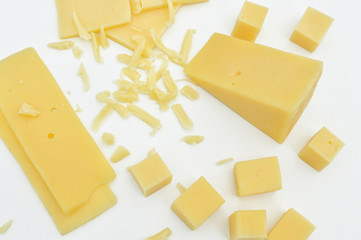 chopped yellow cheese