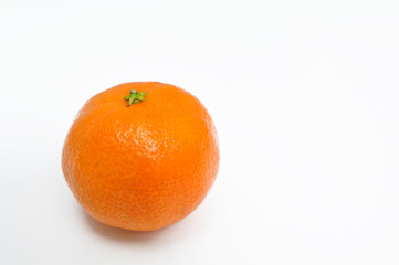 delicious tangerine on a white background